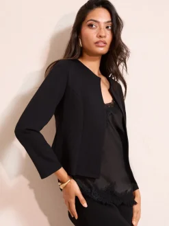 Black Seam Detail Jacket*Friends Like These Discount