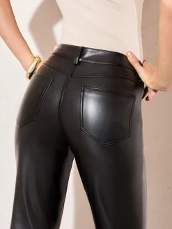 Faux Leather Bootcut Trousers*Friends Like These