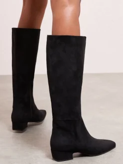 Faux Suede Mini Block Heel Casual Knee High Long Boots*Friends Like These Outlet