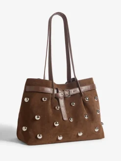Faux Suede Studded Tote Bag*Friends Like These Sale