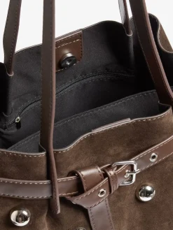 Faux Suede Studded Tote Bag*Friends Like These Sale