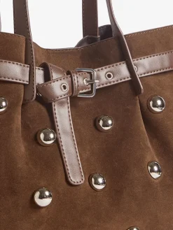 Faux Suede Studded Tote Bag*Friends Like These Sale