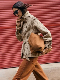 Funnel Neck Belted Jacket*Friends Like These Online