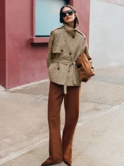 Funnel Neck Belted Jacket*Friends Like These Online