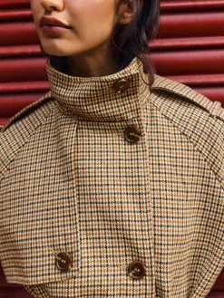 Funnel Neck Belted Jacket*Friends Like These Online