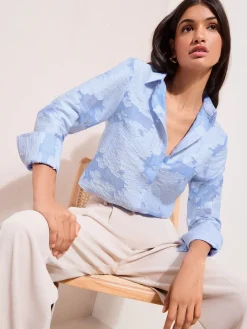 Long Sleeve Textured Shirt*Friends Like These Discount