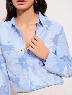 Long Sleeve Textured Shirt*Friends Like These Discount