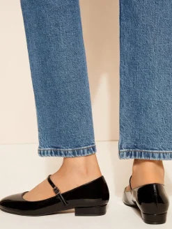 Mary Jane-ballerina's van imitatie lakleer met ronde neus*Friends Like These