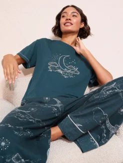 Moon And Starts Short Sleeve Christmas Pyjamas*Friends Like These