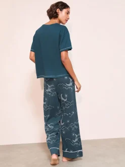 Moon And Starts Short Sleeve Christmas Pyjamas*Friends Like These