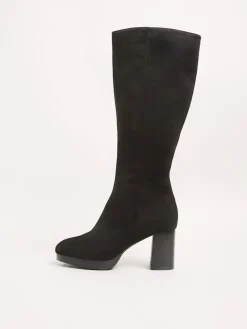 Platform Block Heel Knee High Faux Suede Long Boots*Friends Like These Best