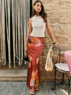 Satin Maxi Skirt*Friends Like These Hot