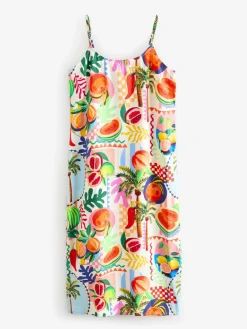 Fruitprint - Halflange zomerslipdress*Next Outlet