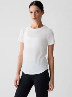 Breathe T-shirt met ronde hals en korte mouwen*Gap