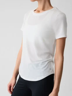 Breathe T-shirt met ronde hals en korte mouwen*Gap