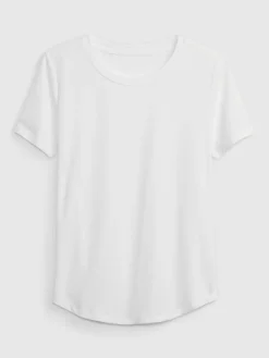 Breathe T-shirt met ronde hals en korte mouwen*Gap