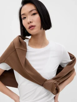 Breathe T-shirt met ronde hals en korte mouwen*Gap