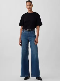 Stride jeans met hoge taille en wijde pijpen*Gap Best