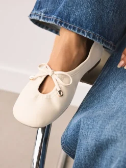 - Forever Comfort® Tie Up Round Toe Ballet Flats*Next