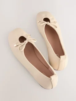 - Forever Comfort® Tie Up Round Toe Ballet Flats*Next