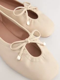 - Forever Comfort® Tie Up Round Toe Ballet Flats*Next