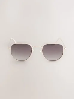 - Ronde metalen zonnebril*Next Best