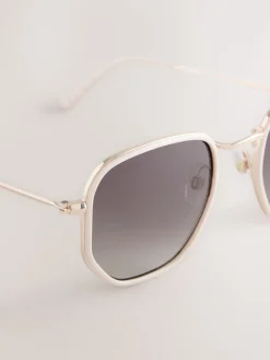 - Ronde metalen zonnebril*Next Best