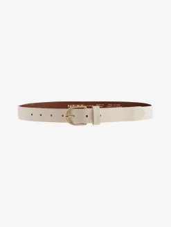 Gebroken wit - Standaard leren riem*Next New