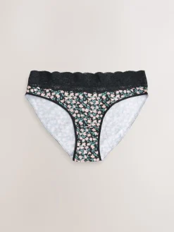 - 7 Katoenen slipjes met kant*Next