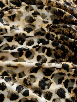 Geel/crème luipaard - Vormgevend badpak met buikcorrectie*Next New