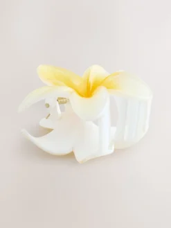 Geel/wit - Bloemvormige klauw haarclip*Next Discount