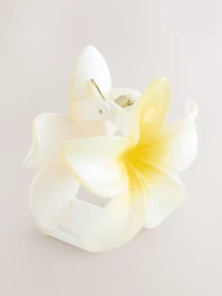 Geel/wit - Bloemvormige klauw haarclip*Next Discount