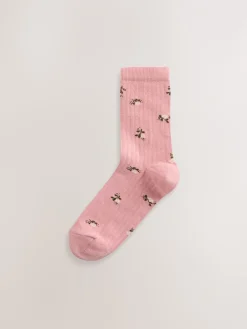 Geruit - Set van 5 paar enkelsokken*Next New