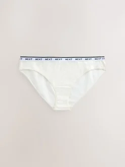 Gingham-print - 7 Katoenen slipjes met logotailleband*Next Online