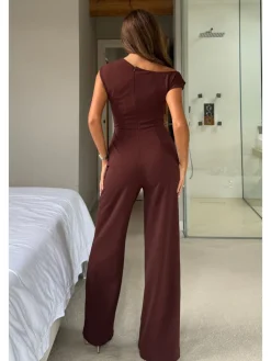 - Donna jumpsuit met asymmetrische halslijn*Girl In Mind Outlet