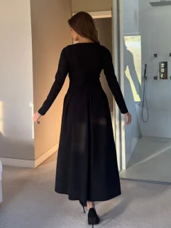 Evie Square Neck Long Sleeve Midi Dress*Girl In Mind Best