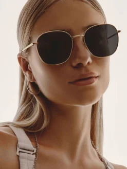 Gold Jezabell Sunglasses*QUAY Discount