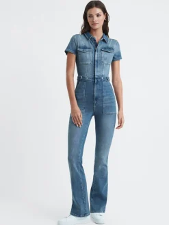 bootcut jumpsuit van denim*Good American Best