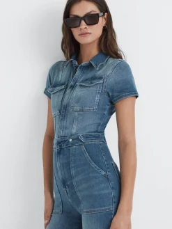 bootcut jumpsuit van denim*Good American Best