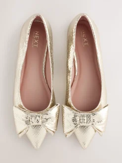 - Ballerina's met spitse neus en strik*Next New