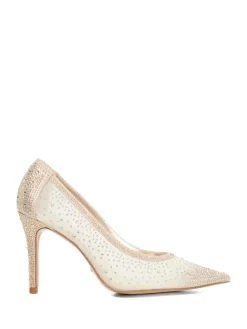 - Brightest Embellished Hotfix Court Heels*Dune London Clearance