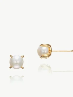 - - Klassieke Kaïro oorknopjes met parel*Ivory & Co New