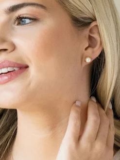 - - Klassieke Kaïro oorknopjes met parel*Ivory & Co New