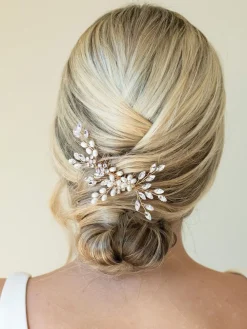 - - Sierkam met parels en kristallen*Ivory & Co Hot