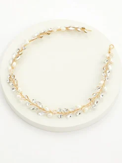 - bohemia haarband met kristallen en parels*Ivory & Co Online