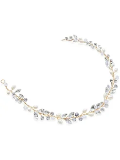 - bohemia haarband met kristallen en parels*Ivory & Co Online