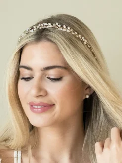 - bohemia haarband met kristallen en parels*Ivory & Co Online