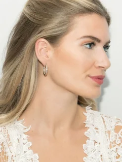 - Copenhagen oorringen met edelmetaal en kristallen*Ivory & Co Outlet