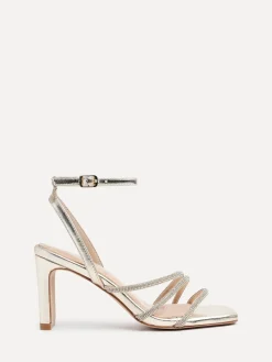 - Glimmer Diamante Block Heel Sandals*Linzi New