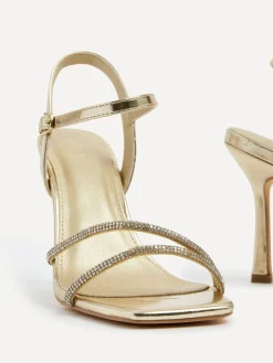 - Mesmerize Diamanté Embellished Strappy Heel*Linzi Outlet